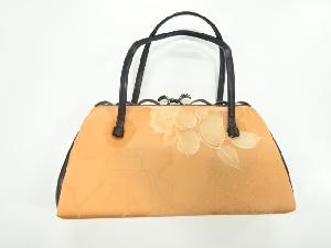リサイクル　花模様和装バッグ